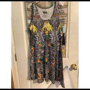 Zelda/link print dress